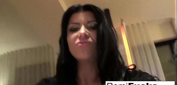  Home movie sex in a hotel with sexy Romi Rain